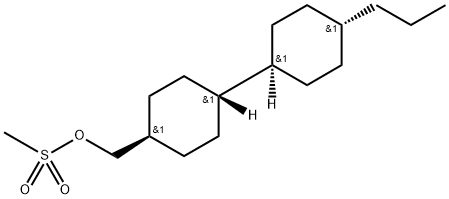 (trans,trans)-4'-Propyl-[1,1'-bicyclohexyl]-4-methanol 4-methanesulfonate Struktur
