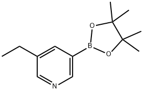 3-ethyl-5-(4,4,5,5-tetraMethyl-1,3,2-dioxaborolan-2-yl)pyridine, 1220696-49-0, 結(jié)構(gòu)式
