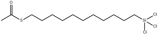 ETHANETHIOIC ACID, S-[11-(TRICHLOROSILYL)UNDECYL] ESTER Struktur