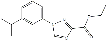 ethyl 1-(3-isopropylphenyl)-1H-1,2,4-triazole-3-carboxylate Struktur
