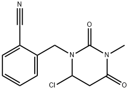 Benzonitrile, 2-[(6-chlorotetrahydro-3-Methyl-2,4-dioxo-1(2H)-pyriMidinyl)Methyl]- Struktur