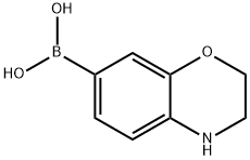 (3,4-dihydro-2H-benzo[b][1,4]oxazin-7-yl)boronic acid Struktur