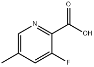 3-Fluoro-5-Methylpyridine-2-carboxylic acid Struktur