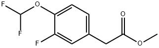 4-(DifluoroMethoxy)-3-fluorophenylacetic acid Methyl ester Structure