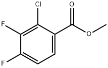 Methyl 2-chloro-3,4-difluorobenzoate Struktur