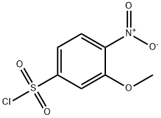 3-Methoxy-4-nitrobenzene-1-sulfonyl chloride Struktur