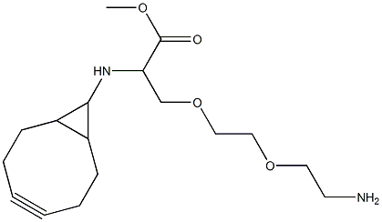 N-(1R,8S,9S)-雙環(huán)[6.1.0]壬-4-炔-9-基甲氧基羰基-1,8-二氨基-3,6-二氧辛烷 結(jié)構(gòu)式