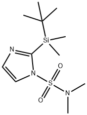 N,N-DIMETHYL-2-(TERT-BUTYLDIMETHYLSILANYL)IMIDAZOLE-1-SULFONAMIDE, 129378-52-5, 結(jié)構(gòu)式