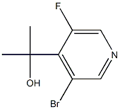2-(3-broMo-5-fluoropyridin-4-yl)propan-2-ol Struktur