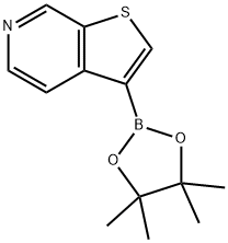 3-(4,4,5,5-tetraMethyl-1,3,2-dioxaborolan-2-yl)thieno[2,3-c]pyridine Struktur
