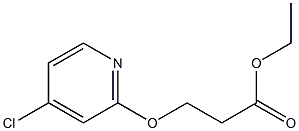 ethyl 3-(4-chloropyridin-2-yloxy)propanoate Struktur