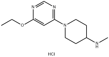 1-(6-EthoxypyriMidin-4-yl)-N-Methylpiperidin-4-aMine hydrochloride Struktur