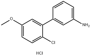3-(2-Chloro-5-Methoxyphenyl)aniline, HCl Struktur