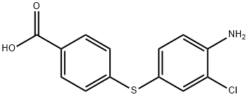 4-(4-aMino-3-chlorophenylthio)benzoic acid Struktur