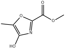 4-Hydroxy-5-Methyl-2-oxazolecarboxylic Acid Methyl Ester Struktur