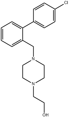 2-[4-[2-(4-Chlorophenyl)phenylMethyl]-1-piperazinyl]ethanol Struktur