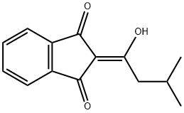 2-(1-Hydroxy-3-Methylbutylidene)-1H-indene-1,3(2H)-dione Struktur