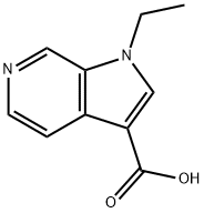 1-Ethyl-1H-pyrrolo[2,3-c]pyridine-3-carboxylic acid Struktur