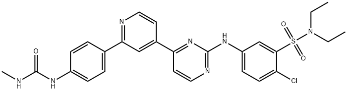 2-Chloro-N,N-diethyl-5-[[4-[2-[4-[[(MethylaMino)carbonyl]aMino]phenyl]-4-pyridinyl]-2-pyriMidinyl]aMino]benzenesulfonaMide|嘧啶雜質(zhì)1