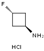 trans-3-FluorocyclobutanaMine hydrochloride Struktur