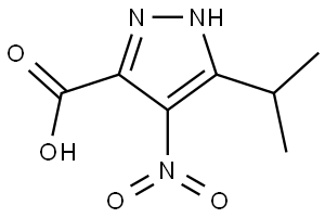 5-Isopropyl-4-nitro-1H-pyrazol-3-carboxylic acid Struktur
