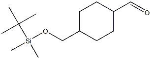 Cyclohexanecarboxaldehyde, 4-[[[(1,1-diMethylethyl)diMethylsilyl]oxy]Methyl]- Struktur