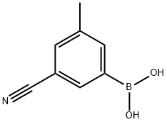 3-氰基-5-甲基苯硼酸 結(jié)構(gòu)式