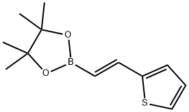 1,3,2-Dioxaborolane, 4,4,5,5-tetraMethyl-2-[(1E)-2-(2-thienyl)ethenyl]- Struktur