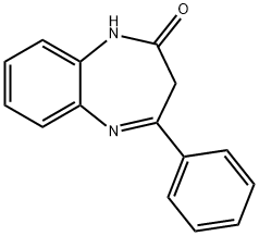 4-Phenyl-1,3-dihydro-benzo[b][1,4]diazepin-2-one Struktur