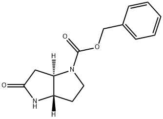 (3aS,6aR)-benzyl 5-oxohexahydropyrrolo[3,2-b]pyrrole-1(2H)-carboxylate Struktur