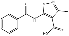 5-(BenzoylaMino)-3-Methyl-4-isothiazolecarboxylic Acid Struktur