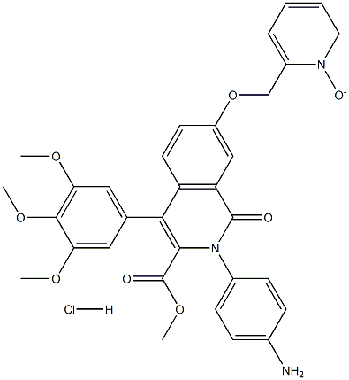 2-(4-AMinophenyl)-1,2-dihydro-7-[(1-oxido-2-pyridinyl)Methoxy]-1-oxo-4-(3,4,5-triMethoxyphenyl)-3-isoquinolinecarboxylic Acid Methyl Ester Monohydrochloride|2-(4-AMinophenyl)-1,2-dihydro-7-[(1-oxido-2-pyridinyl)Methoxy]-1-oxo-4-(3,4,5-triMethoxyphenyl)-3-isoquinolinecarboxylic Acid Methyl Ester Monohydrochloride