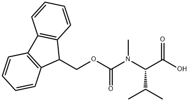 FMOC-N-甲基-DL-纈氨酸, 262361-60-4, 結(jié)構(gòu)式