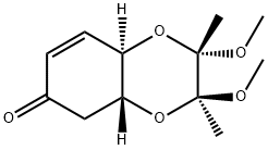 (2S,3S,4aR,8aR)-2,3,4a,8a-Tetrahydro-2,3-diMethoxy-2,3-diMethyl-1,4-benzodioxin-6(5H)-one Struktur