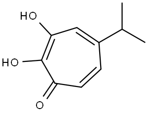 2,3-二羥基-5-異丙基環(huán)庚烷-2,4,6-三烯酮, 29346-20-1, 結(jié)構(gòu)式