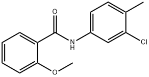 N-(3-chloro-4-methylphenyl)-2-methoxybenzamide Struktur