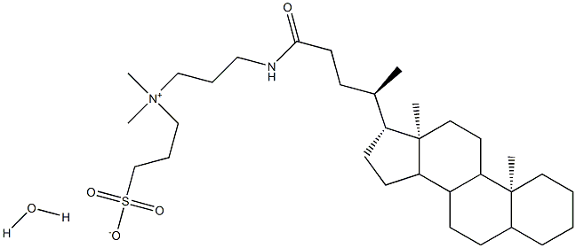 3-[3-(膽酰胺丙基)二甲氨基]丙磺酸 水合物 結(jié)構(gòu)式