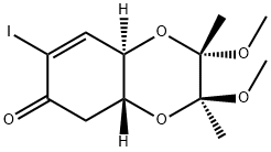 (2S,3S,4aR,8aR)-2,3,4a,8a-Tetrahydro-7-iodo-2,3-diMethoxy-2,3-diMethyl-1,4-benzodioxin-6(5H)-one Struktur