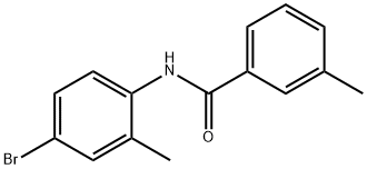 N-(4-溴-2-甲基苯基)-3-甲基苯甲酰胺, 349397-95-1, 結(jié)構(gòu)式
