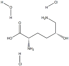 (5R)-5-Hydroxy-L-lysine dihydrochloride Monohydrate >=99.0% (AT) Struktur