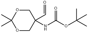 tert-Butyl (5-forMyl-2,2-diMethyl-1,3-dioxan-5-yl)carbaMate Struktur