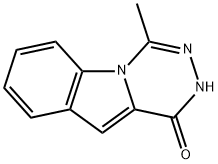 4-Methyl-2H-[1,2,4]triazino[4,5-a]indol-1-one Struktur