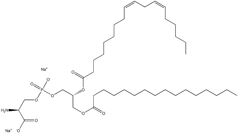 1-palMitoyl-2-linoleoyl-sn-glycero-3-phospho-L-serine (sodiuM salt) Struktur