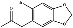 1-(6-BroMo-1,3-benzodioxol-5-yl)-2-propanone Struktur
