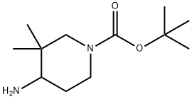TERT-BUTYL 4-AMINO-3,3-DIMETHYLPIPERIDINE-1-CARBOXYLATE|4-氨基-3,3-二甲基哌啶-1-羧酸叔丁酯