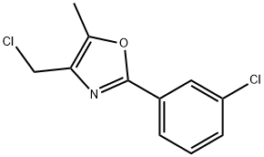 4-(CHLOROMETHYL)-2-(3-CHLOROPHENYL)-5-METHYLOXAZOLE 結(jié)構(gòu)式