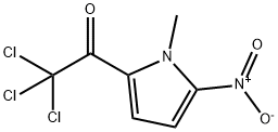 Ethanone, 2,2,2-trichloro-1-(1-Methyl-5-nitro-1H-pyrrol-2-yl)- Struktur