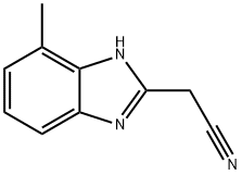 1H-Benzimidazole-2-acetonitrile,4-methyl-(9CI) Struktur