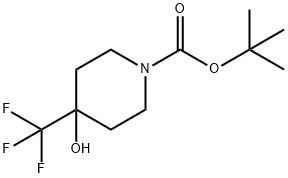 TERT-BUTYL 4-HYDROXY-4-(TRIFLUOROMETHYL)PIPERIDINE-1-CARBOXYLATE 結(jié)構(gòu)式