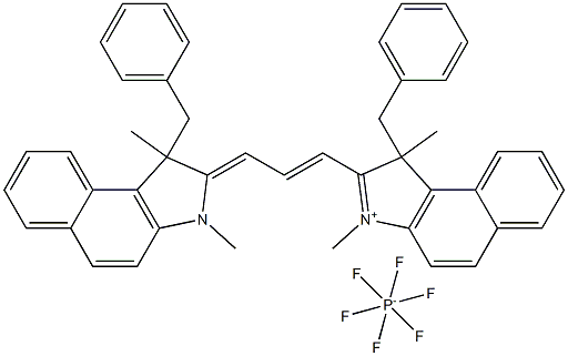 2-[3-[1,3-Dihydro-1,3-dimethyl-1-(phenylmethyl)-2H-benz[e]indol-2-ylidene]-1-propen-1-yl]-1,3-dimethyl-1-(phenylmethyl)-1H-benz[e]indolium hexafluorophosphate(1-) (1:1)|DCY02